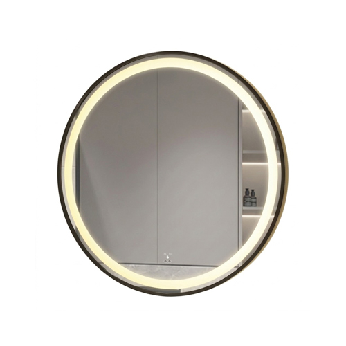 HardwareCity GLC LED ALUMINIUM FRAME MIRROR ROUND RD60A281ISHSLED BLACK
